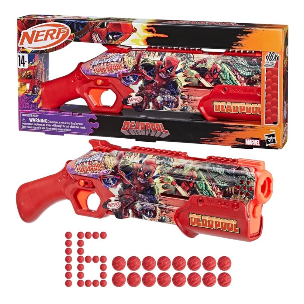 Nerf Marvel Deadpool Blaster - Red and Black